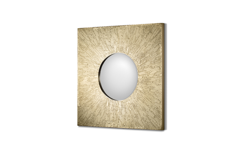 HULI Square | Modern Square Mirror by BRABBU